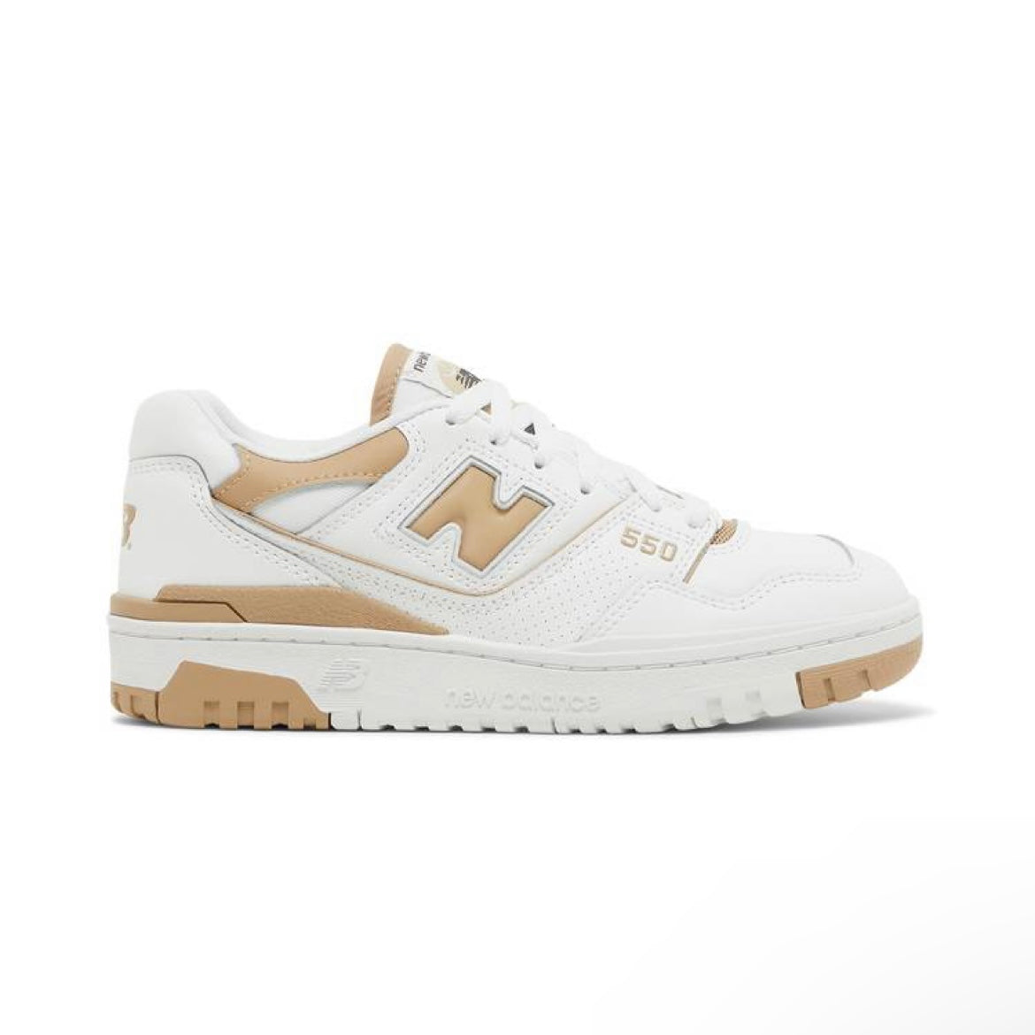 new balance 550 white brown beige