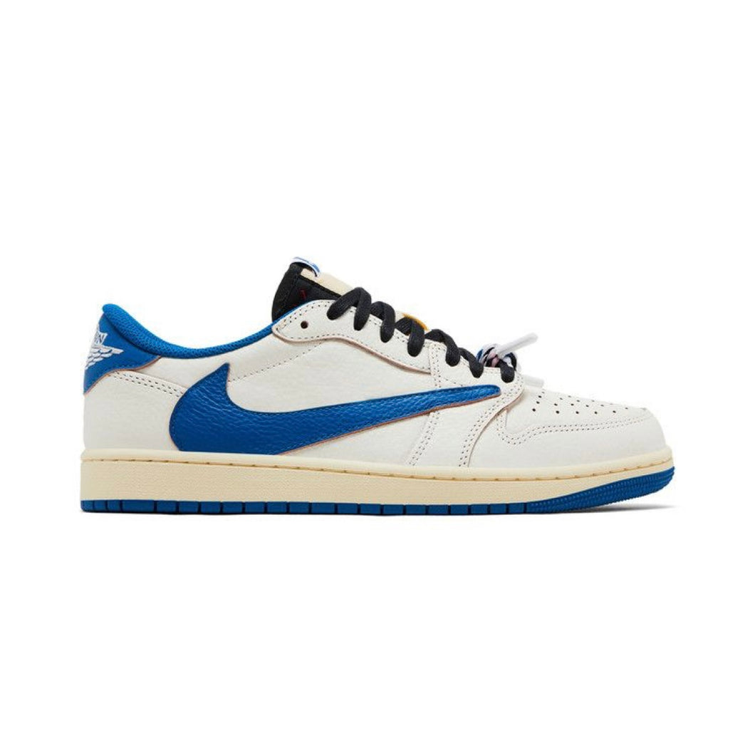 Jordan 1 Low Fragment x Travis Scott Sail Military Blue