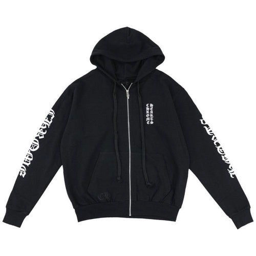 Chrome Hearts Black Fleece Zip Up