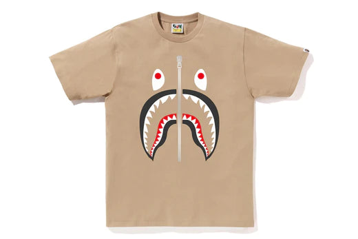 BAPE Shark Tee Beige