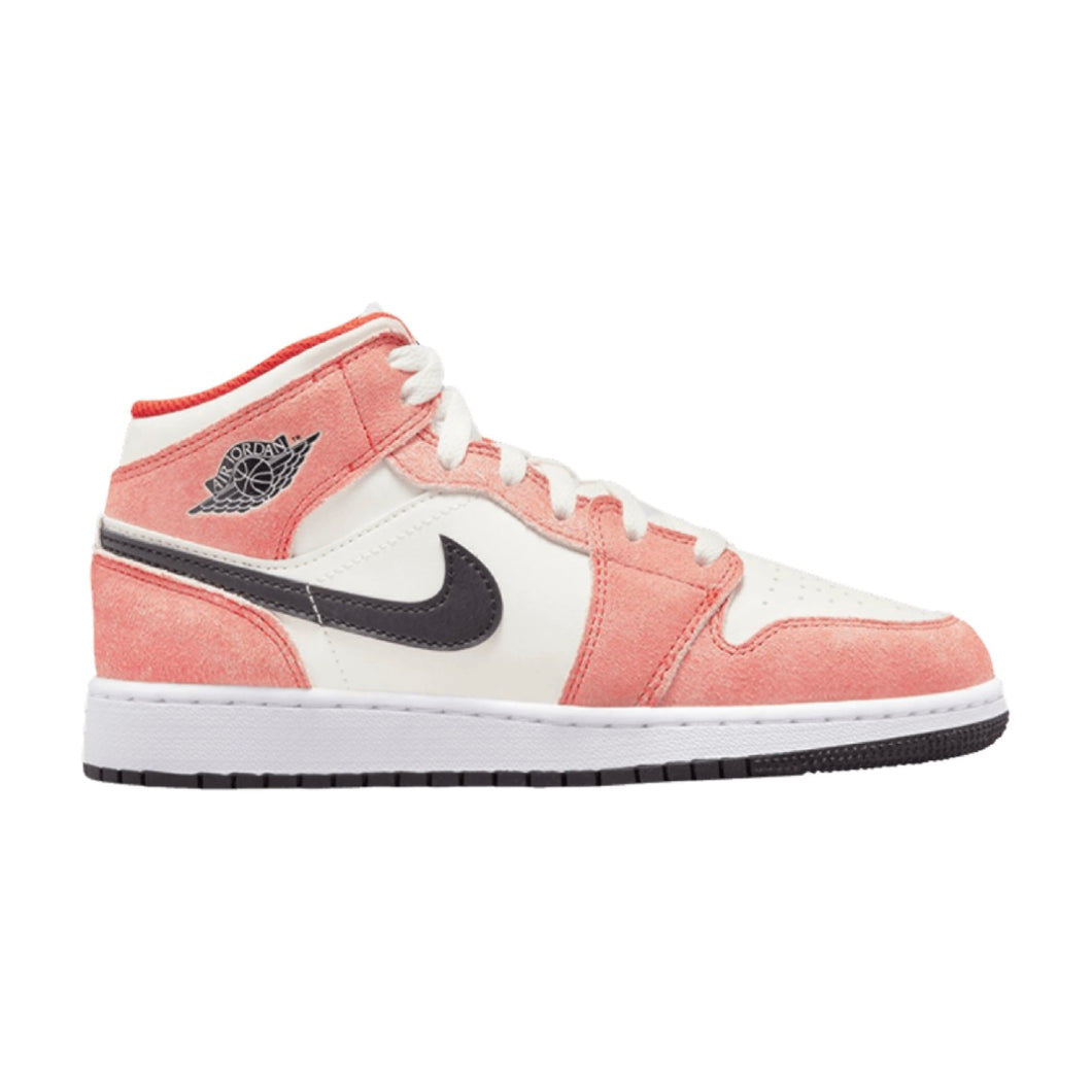 Jordan 1 Mid SE Orange Suede (GS)