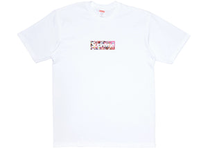 Supreme x Murakami COVID Box Logo Tee White